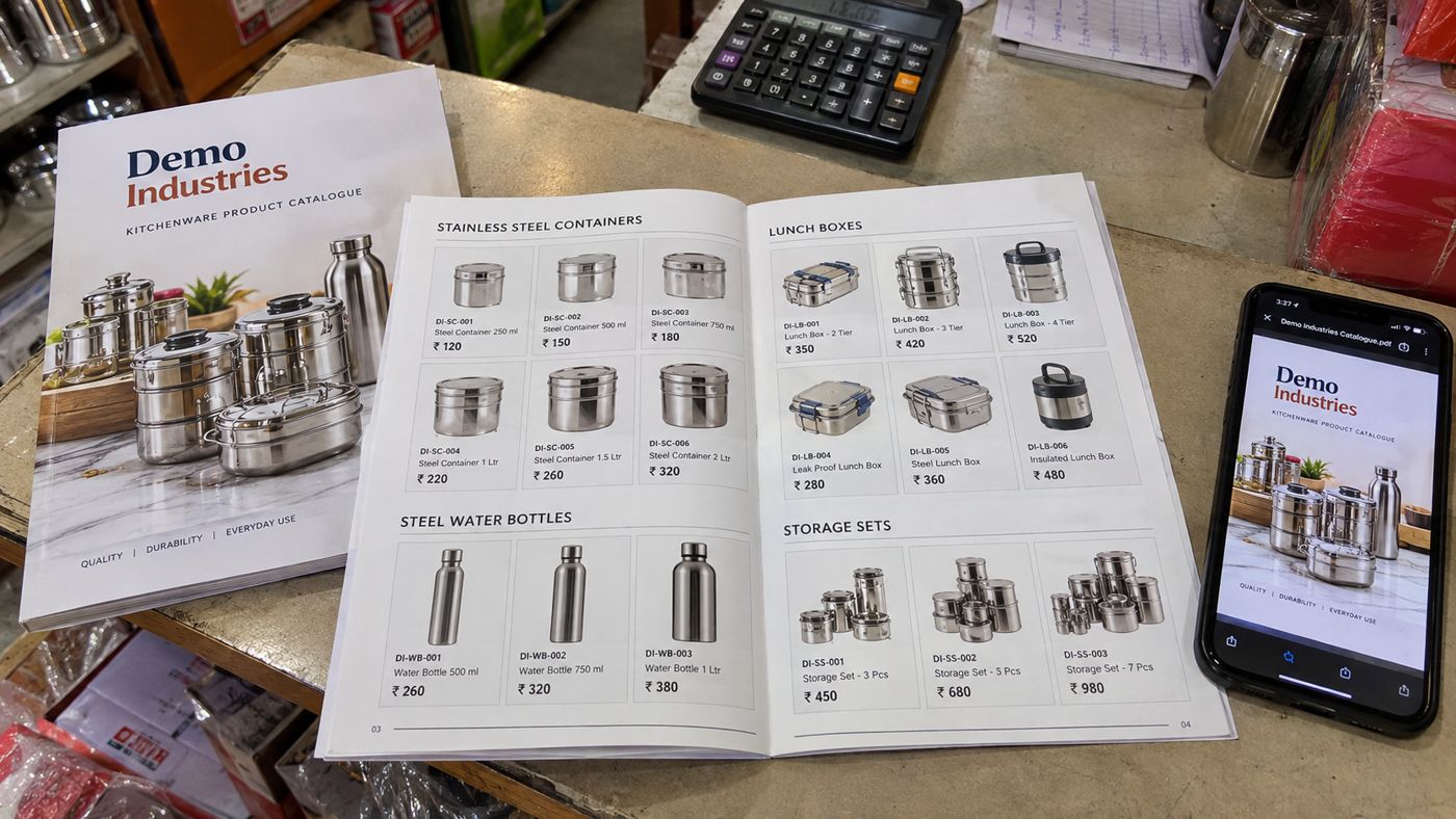 Printed & PDF catalogue – WorkTeam sample