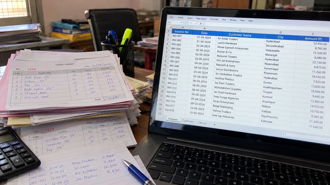 Data Entry Services work sample – WorkTeam Hyderabad